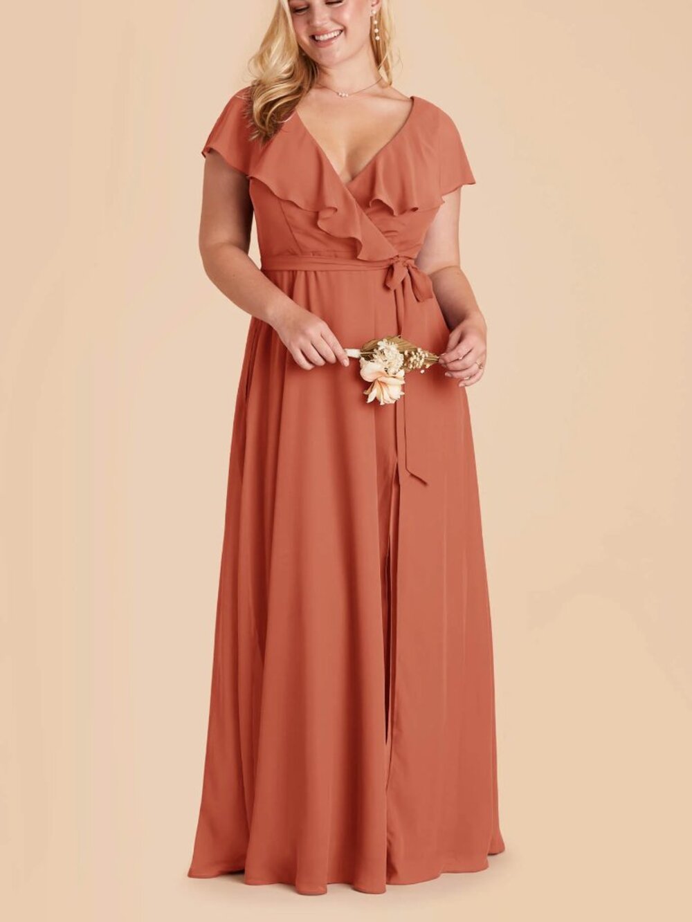 Birdy Grey Jackson Dress in Chiffon Terracotta